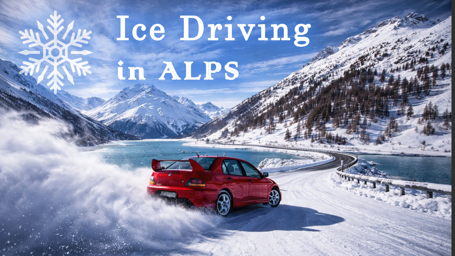 ICE DRIVING in Alps